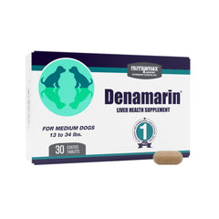 Nutramax Denamarin — tablette enrobée et bouteille, soutien potentiel du foie pour chiens