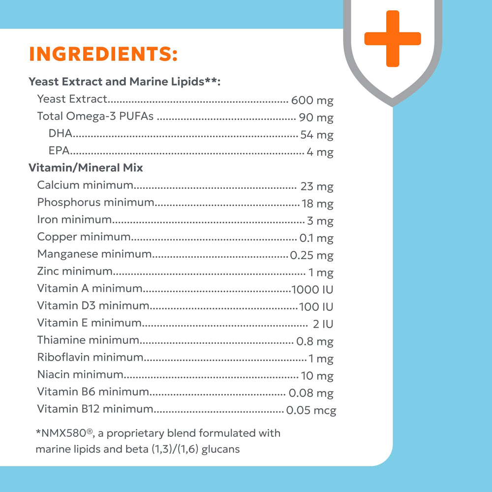 Nutramax Imuquin: emballage utilisé en clinique vétérinaire.