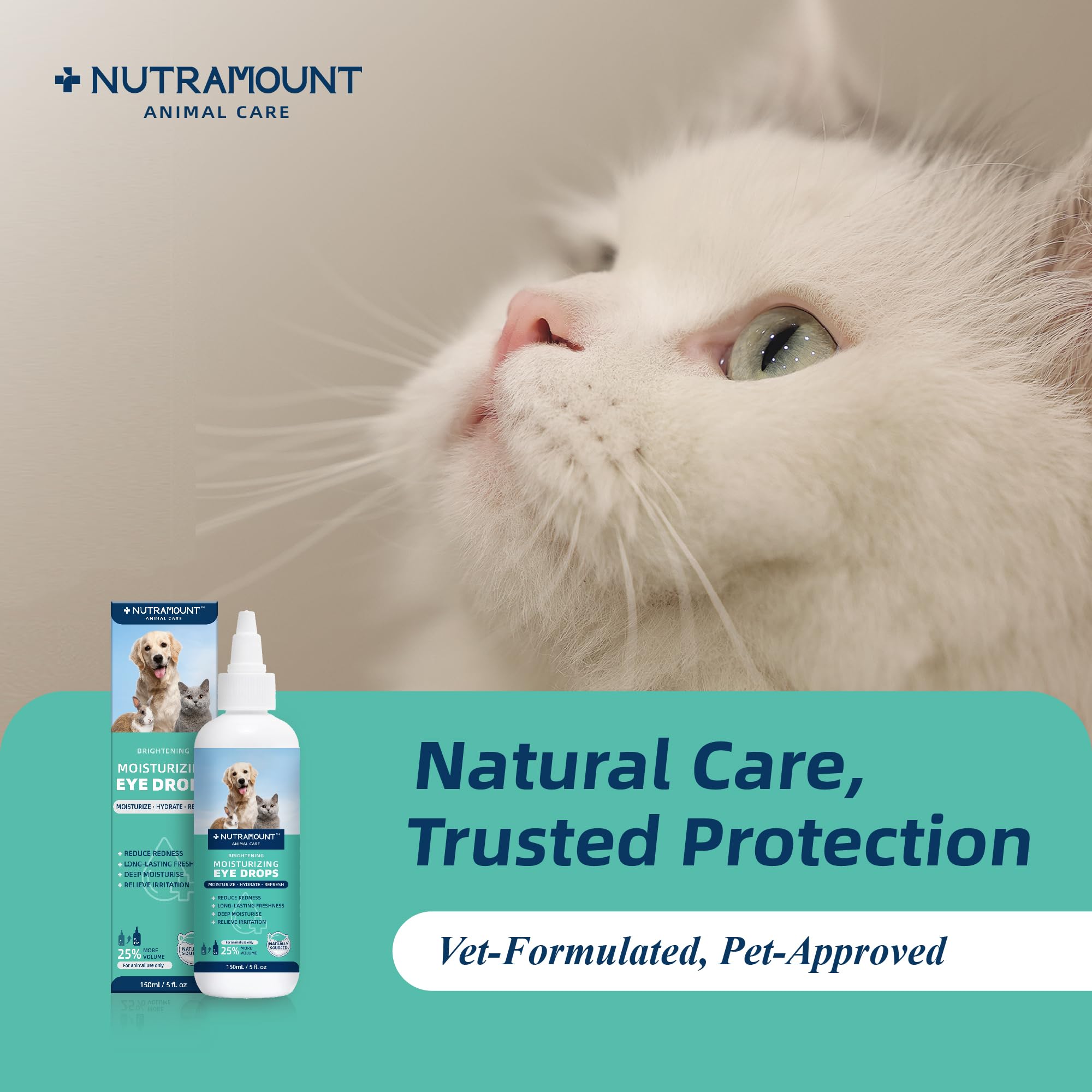 Bouteille Nutramount 150ml prête à l'emploi pour le soin quotidien.
