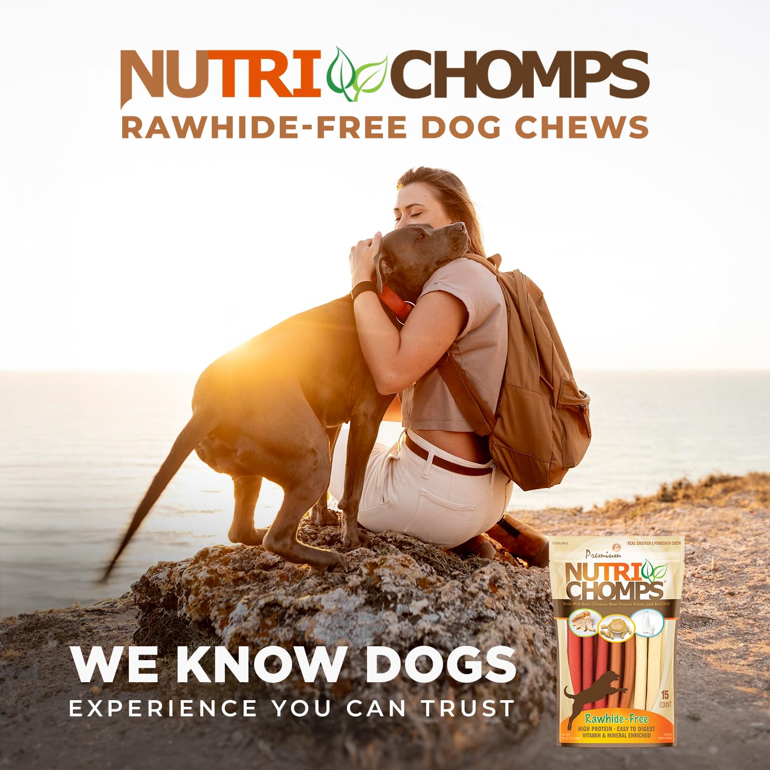 Nutri Chomps emballage resealable: conservation facile et fraîcheur prolongée