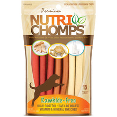 Nutri Chomps torsades 5 pouces: friandise longue pour stimulation mentale et dentition