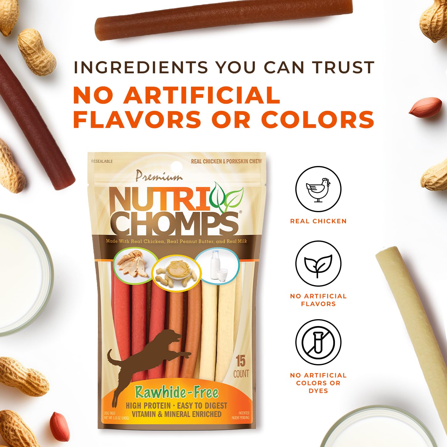 Nutri Chomps vitamines minéraux: soutien nutritionnel pour chiens actifs