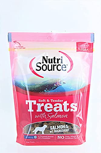 NutriSource TU80022 friandises au saumon tendres, récompense idéale pour le dressage et le plaisir.