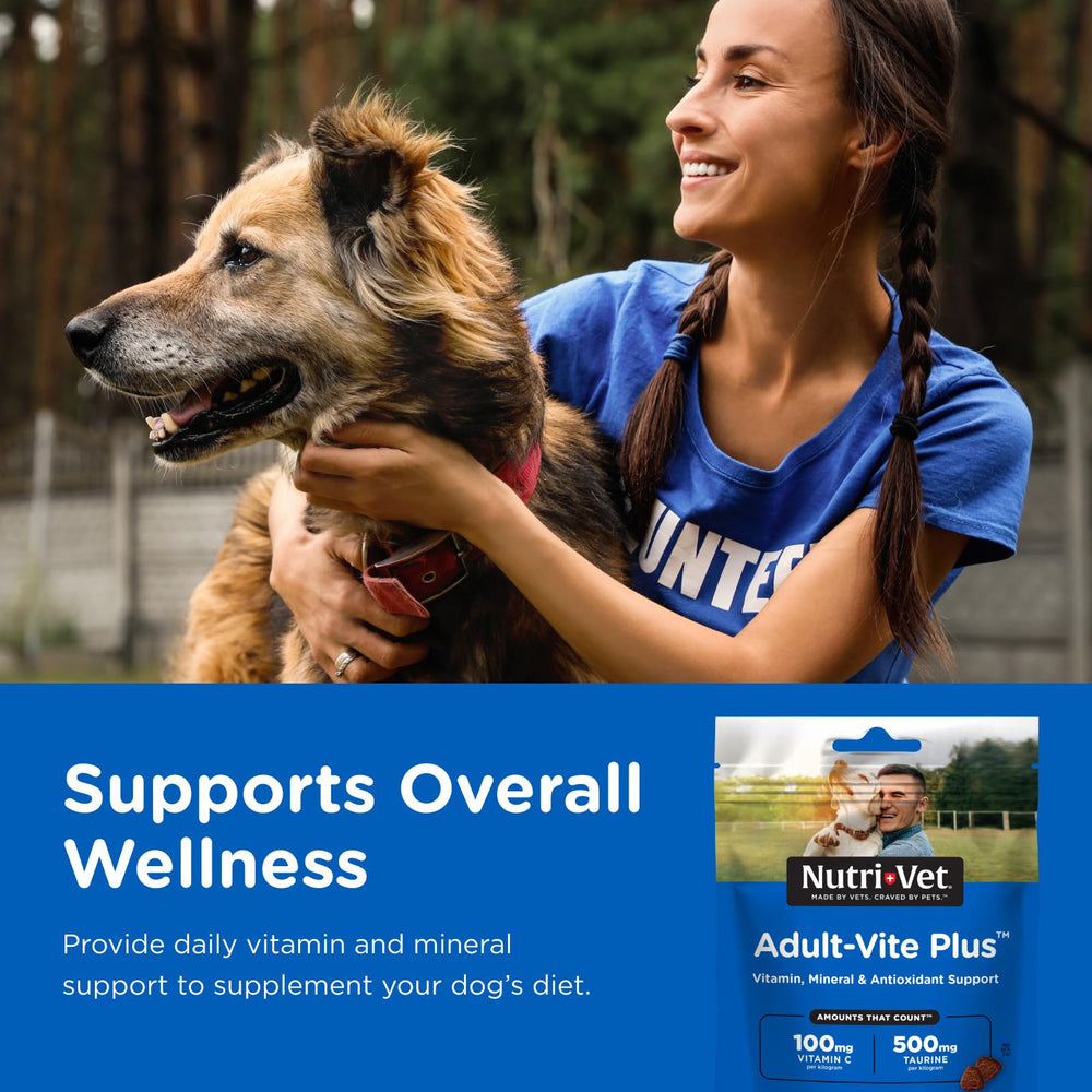 Nutri-Vet Adult-Vite Plus: friandise poulet molle prête à être dégustée.