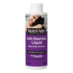 Nutri-Vet Anti-Diarhee: bouteille prête pour administration orale chez le chat, soulage rapidement l'inconfort digestif.