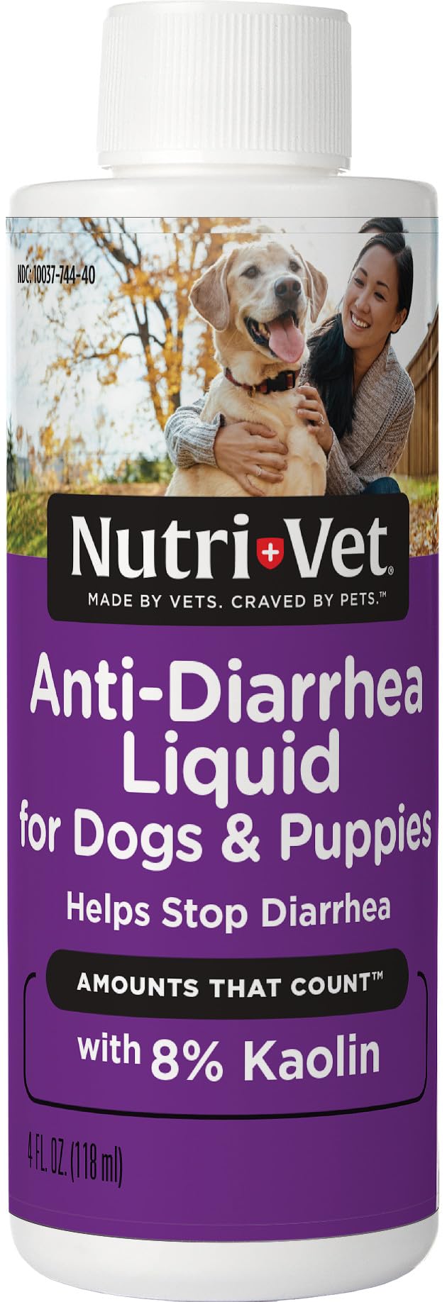Nutri-Vet Anti-Diarrhée Liquide, bouteille prête à l’emploi pour chiens.