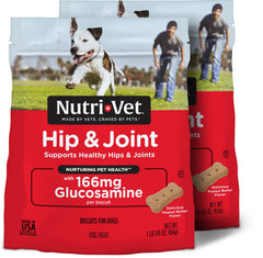Nutri-Vet biscuit hanche et articulation pour chien, soutien mobilité quotidien.