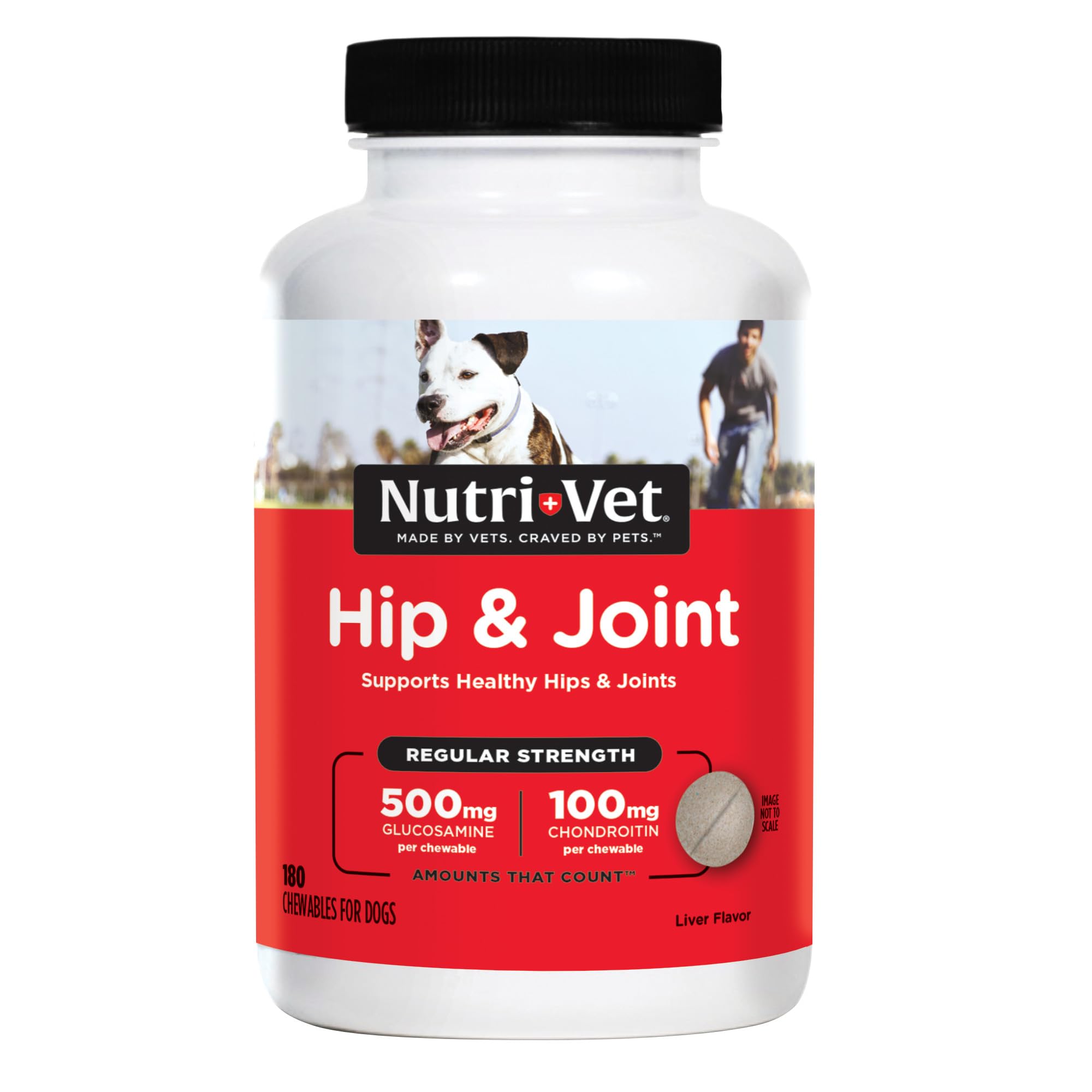 Nutri-Vet Hanche et Articulation, bouteille montrée, soutien potentiel à la mobilité canine.