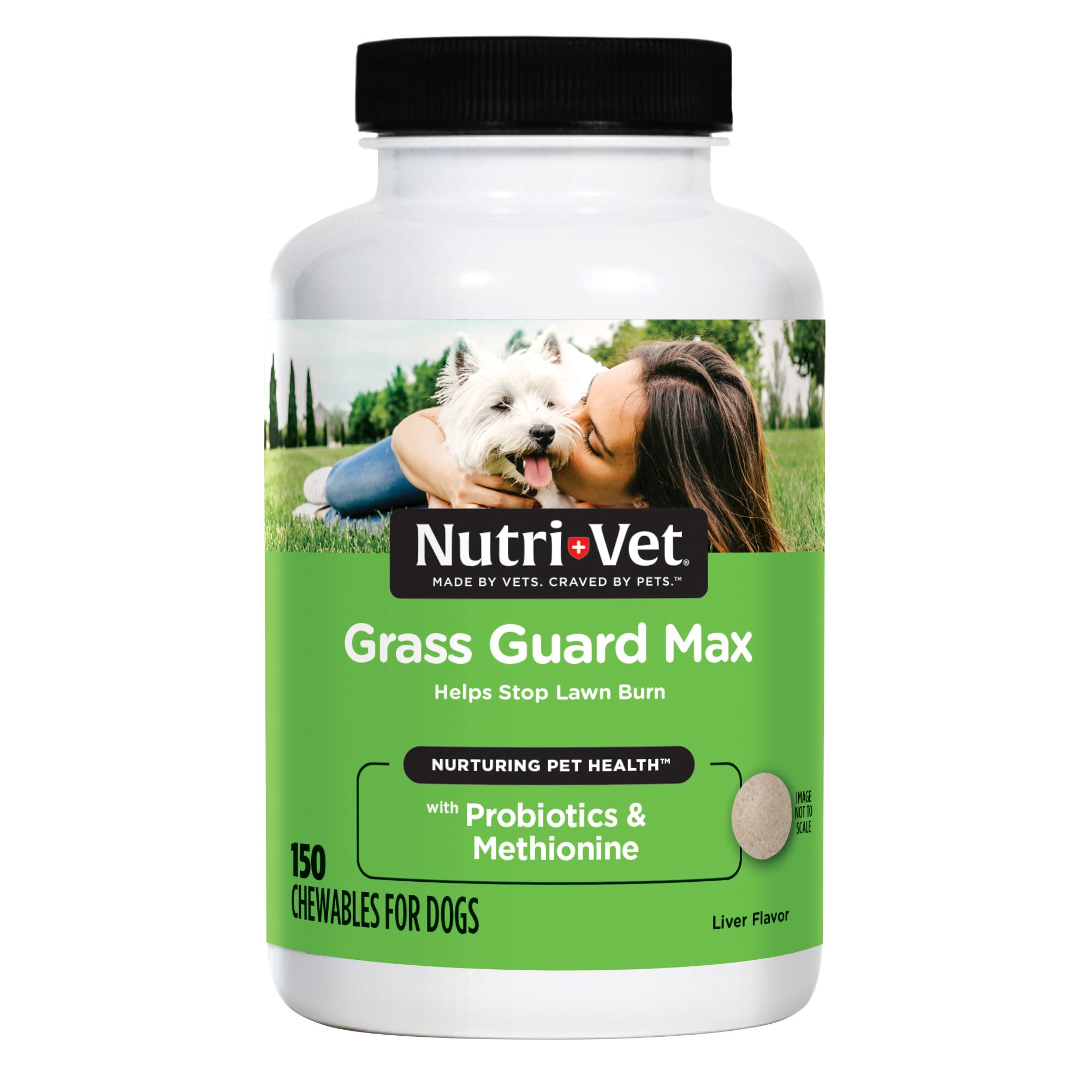 Nutri-Vet Grass Guard Max – bouteille 150 comprimés pour chiens.