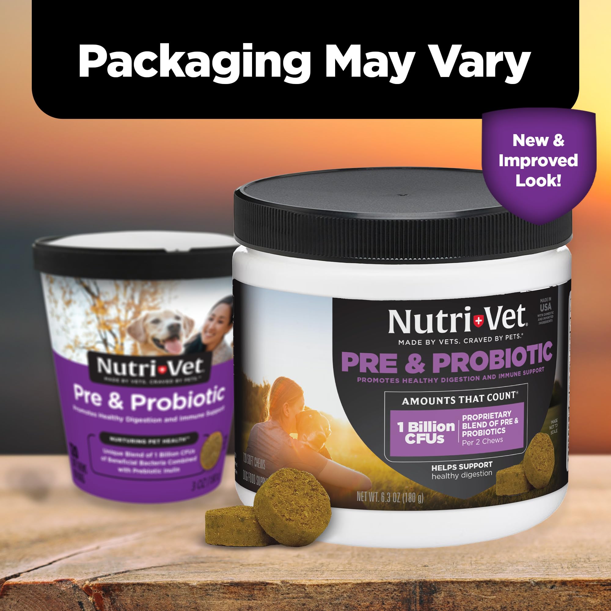Nutri-Vet Pre & Probiotiques: utilisation quotidienne simplifiée sans poudre