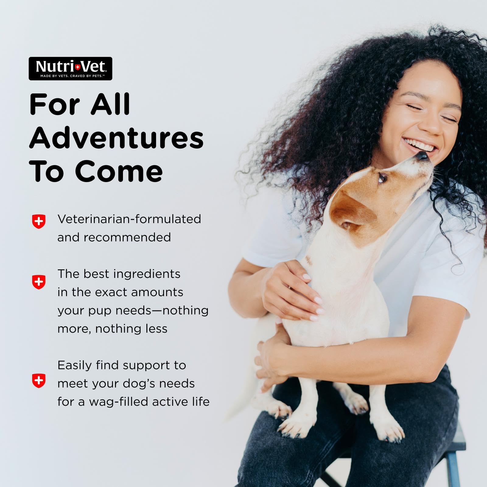 Nutri-Vet Probiotiques pour Chiens - soutien immunitaire lié à un microbiote équilibré.