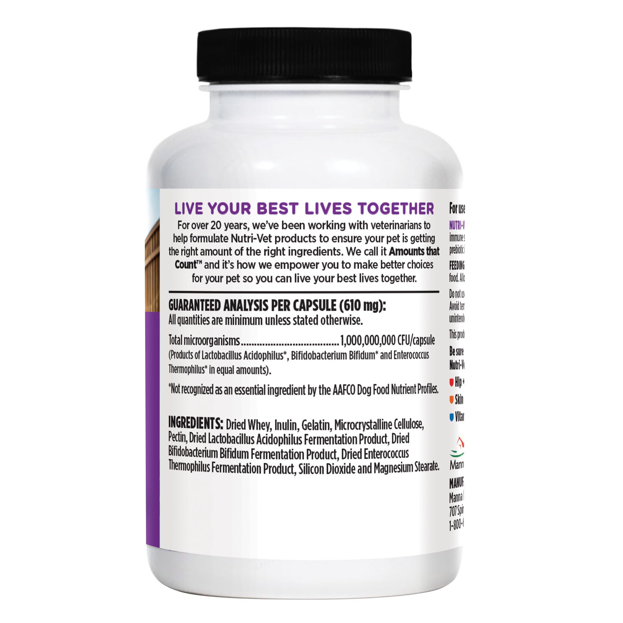 Nutri-Vet Probiotiques pour Chiens - routine quotidienne pour une santé durable.
