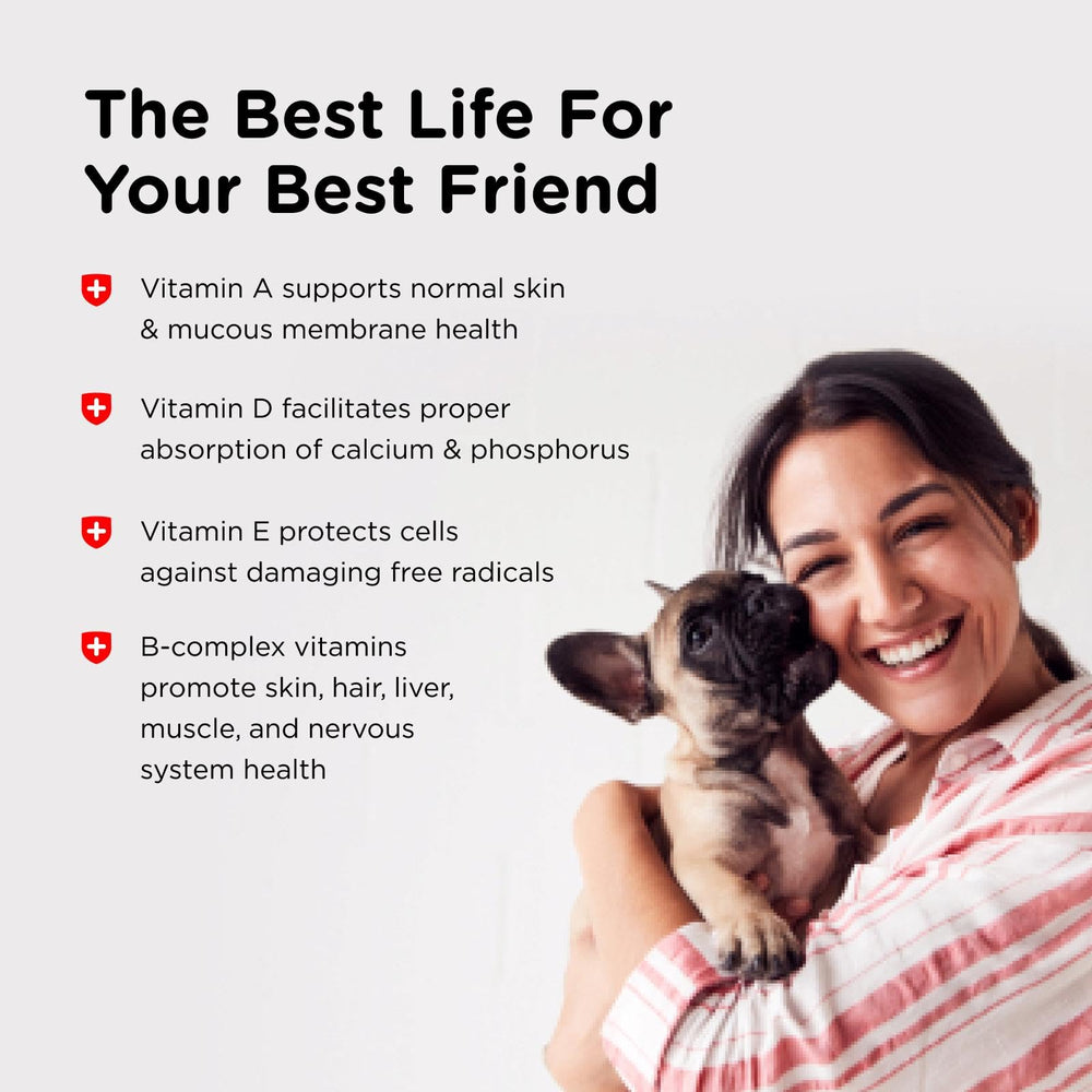 Nutri-Vet Puppy-Vite: soutien immunitaire naturel pour chiots actifs.