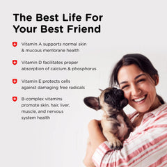 Nutri-Vet Puppy-Vite: soutien immunitaire naturel pour chiots actifs.