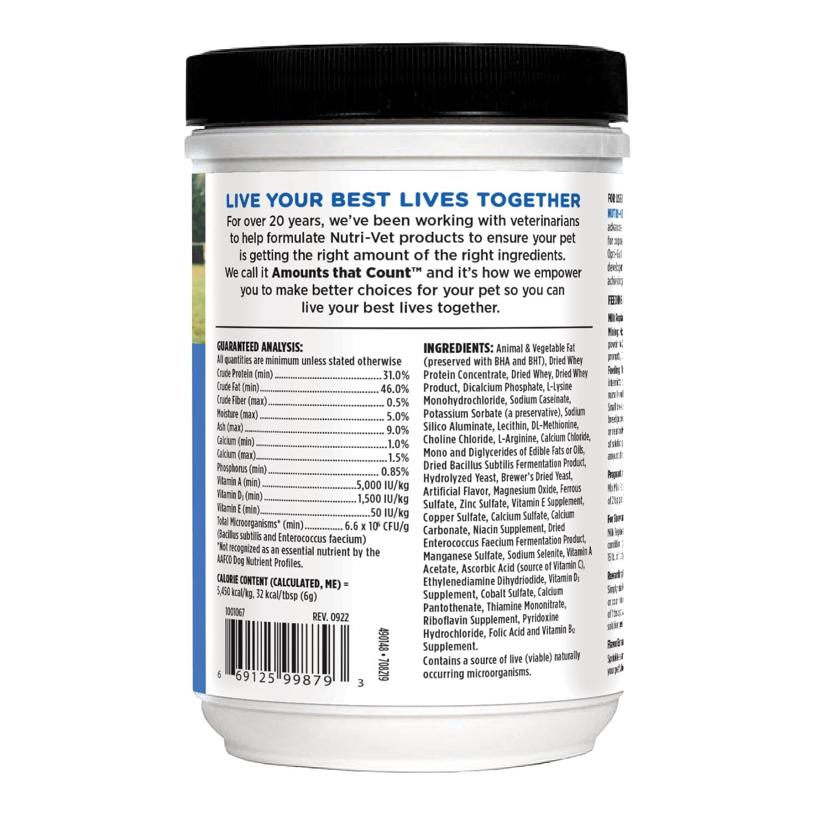 Nutri-Vet utilisation quotidienne chiots: complément nutritionnel pratique