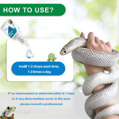 Formule douce et équilibrée pour reptiles et amphibiens lors du nettoyage oculaire.