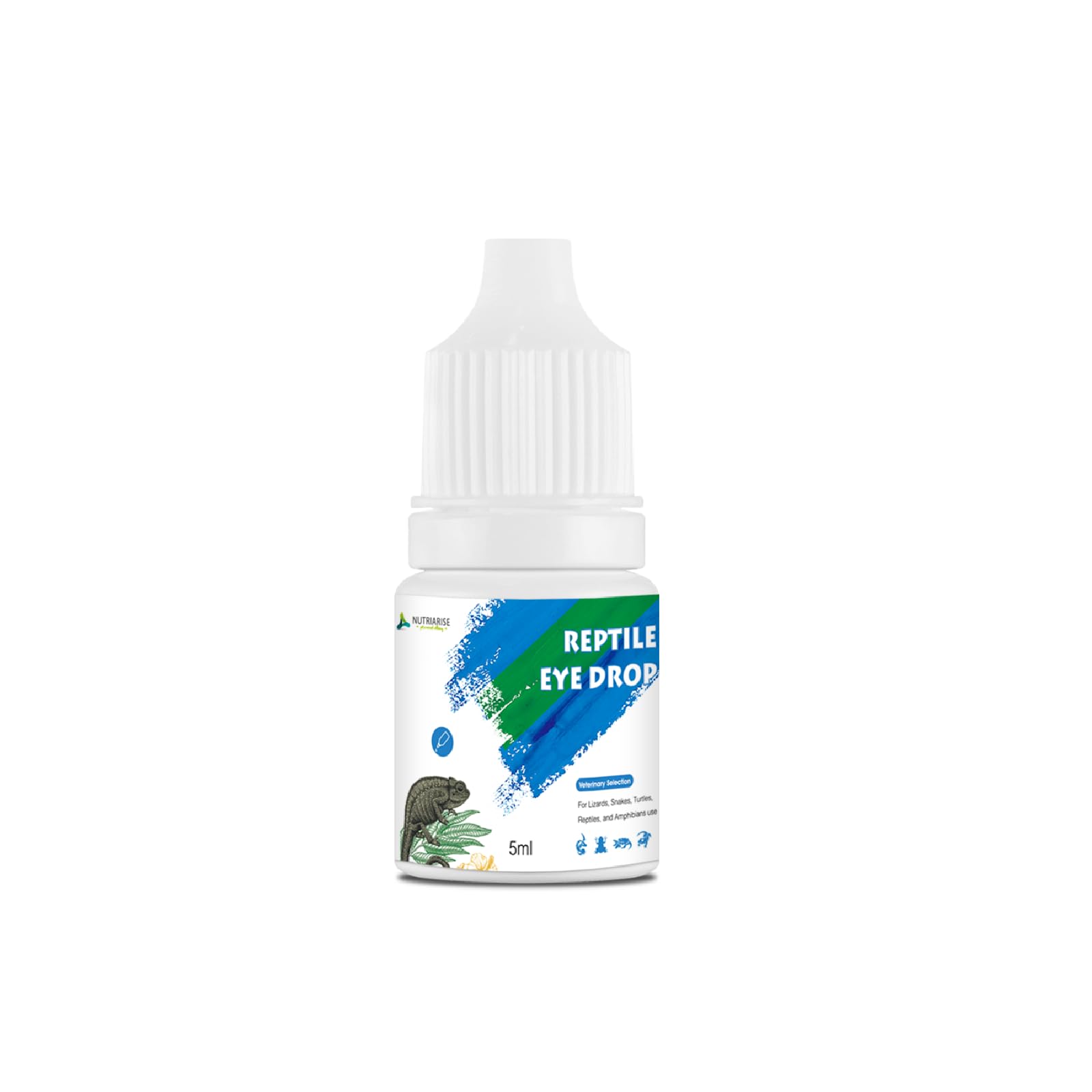 Gouttes oculaires Nutriarise pour reptiles, nettoient et apaisent les yeux sensibles.