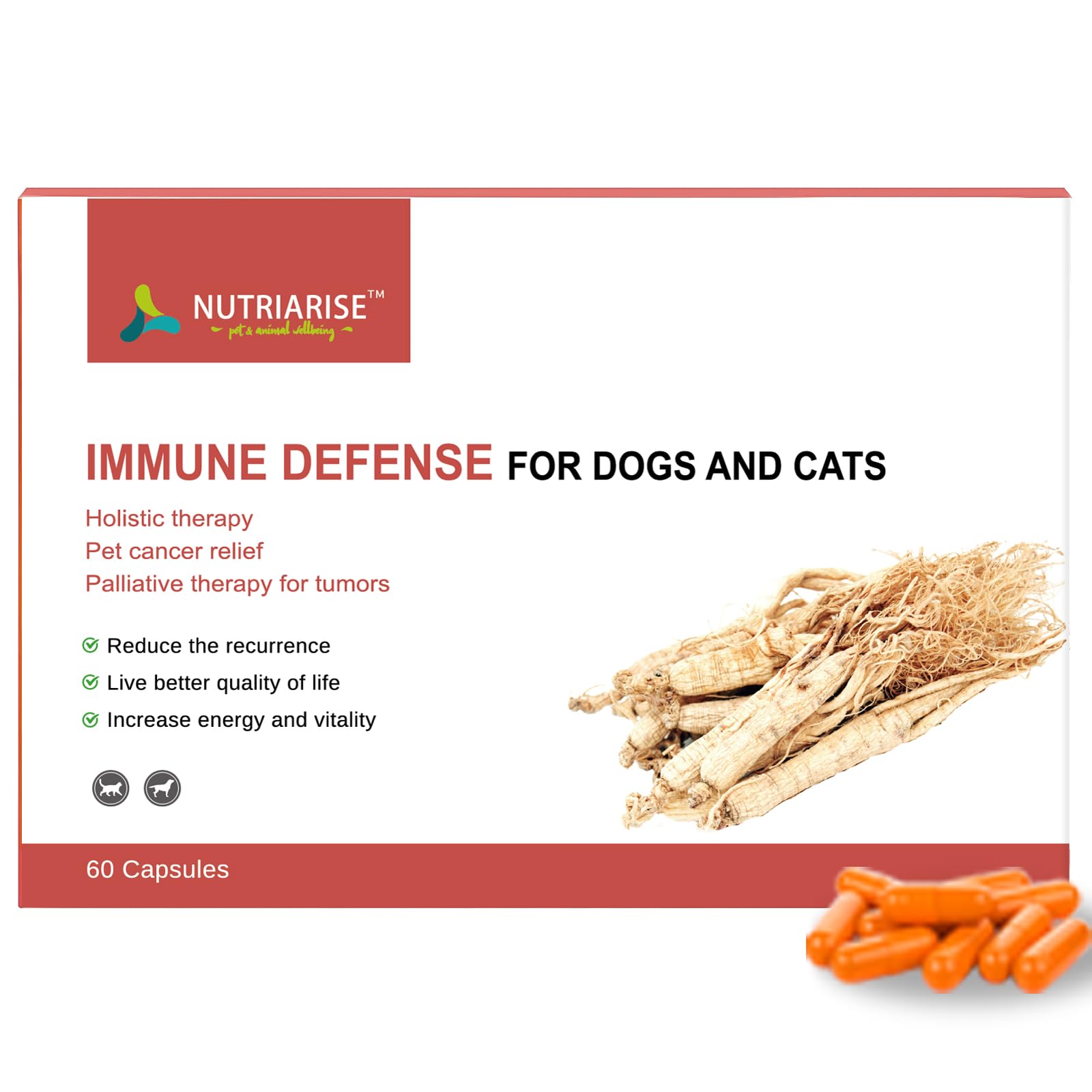 Nutriarise Immunité Défense – bouteille, soutien immunitaire potentiel pour chiens et chats.