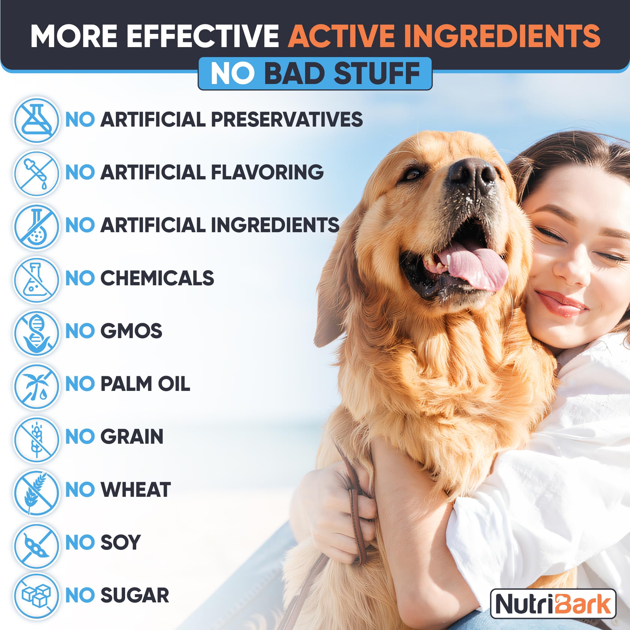 Nutribark glucosamine chien, saveur poulet bacon pour une dégustation agréable.
