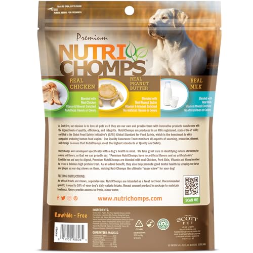NutriChomps certification GFSI visuel: usine conforme aux normes qualité.