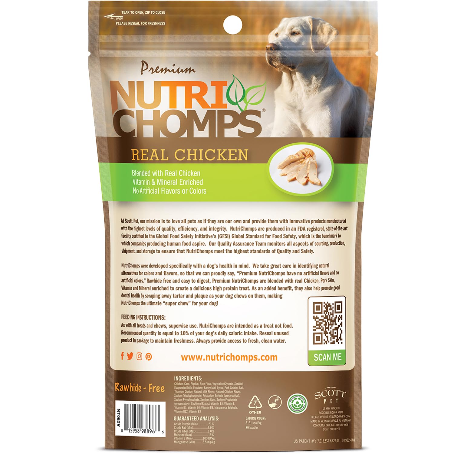 NutriChomps production certifiée GFSI, qualité sûre.
