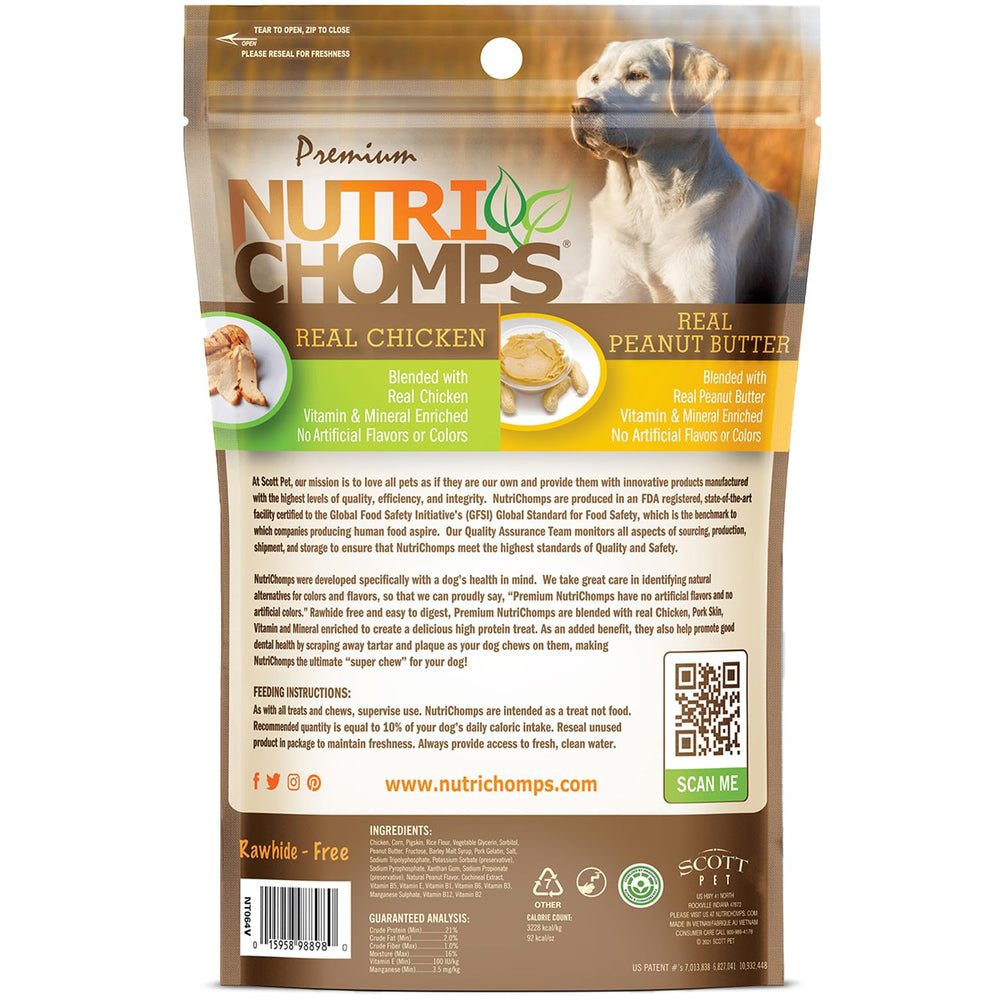 NutriChomps saveur poulet, attirante pour les chiens gourmets.