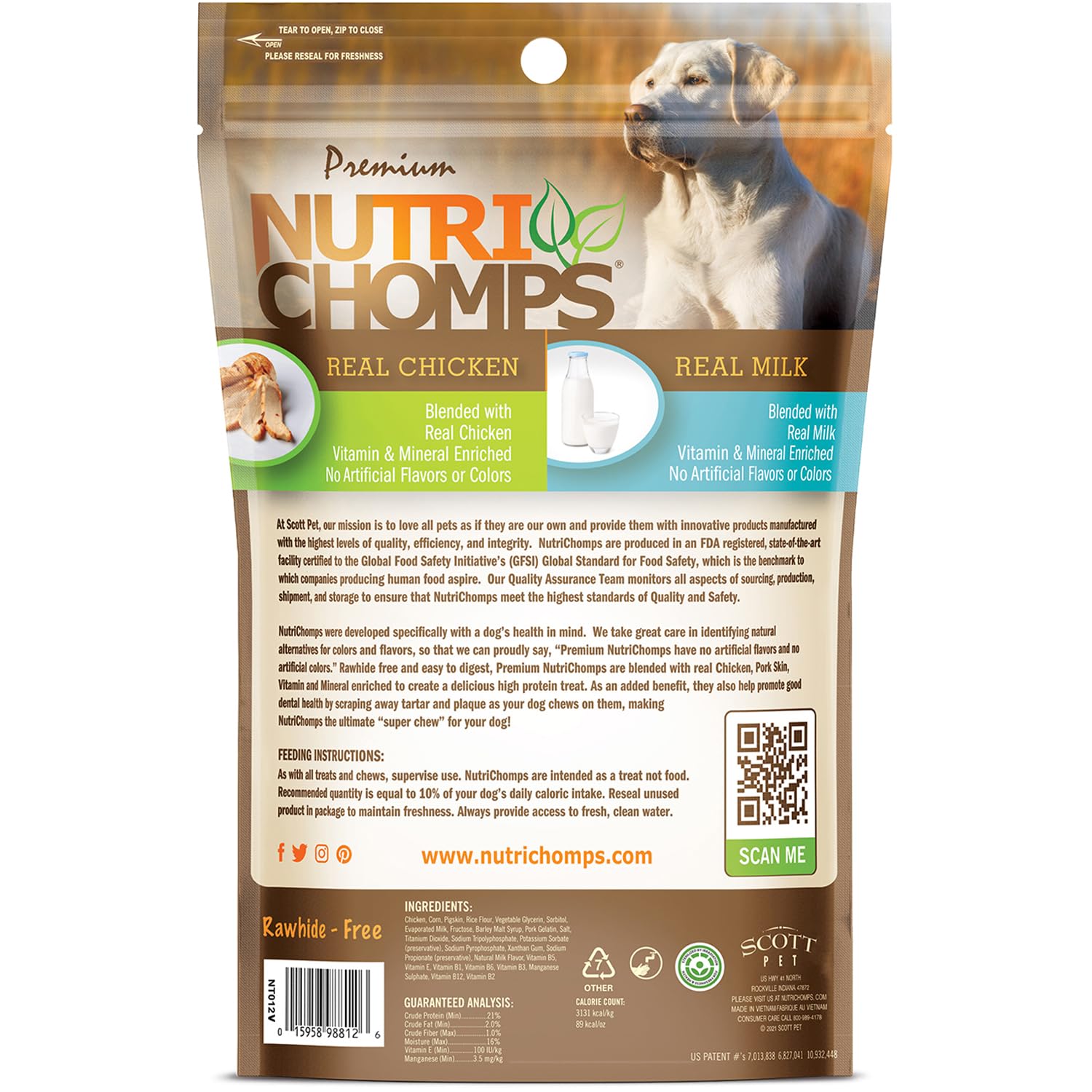 NutriChomps nattes-chien 6 pouces: aide dentaire lors du jeu.
