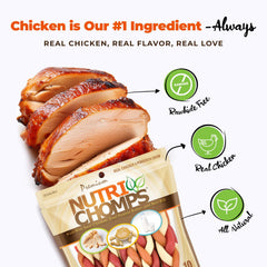 NutriChomps tresse cacahuète: saveur appréciée des chiens exigeants.