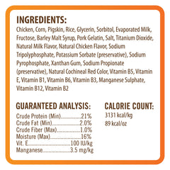 NutriChomps Vitamines et minéraux ajoutés pour soutenir les fonctions corporelles.