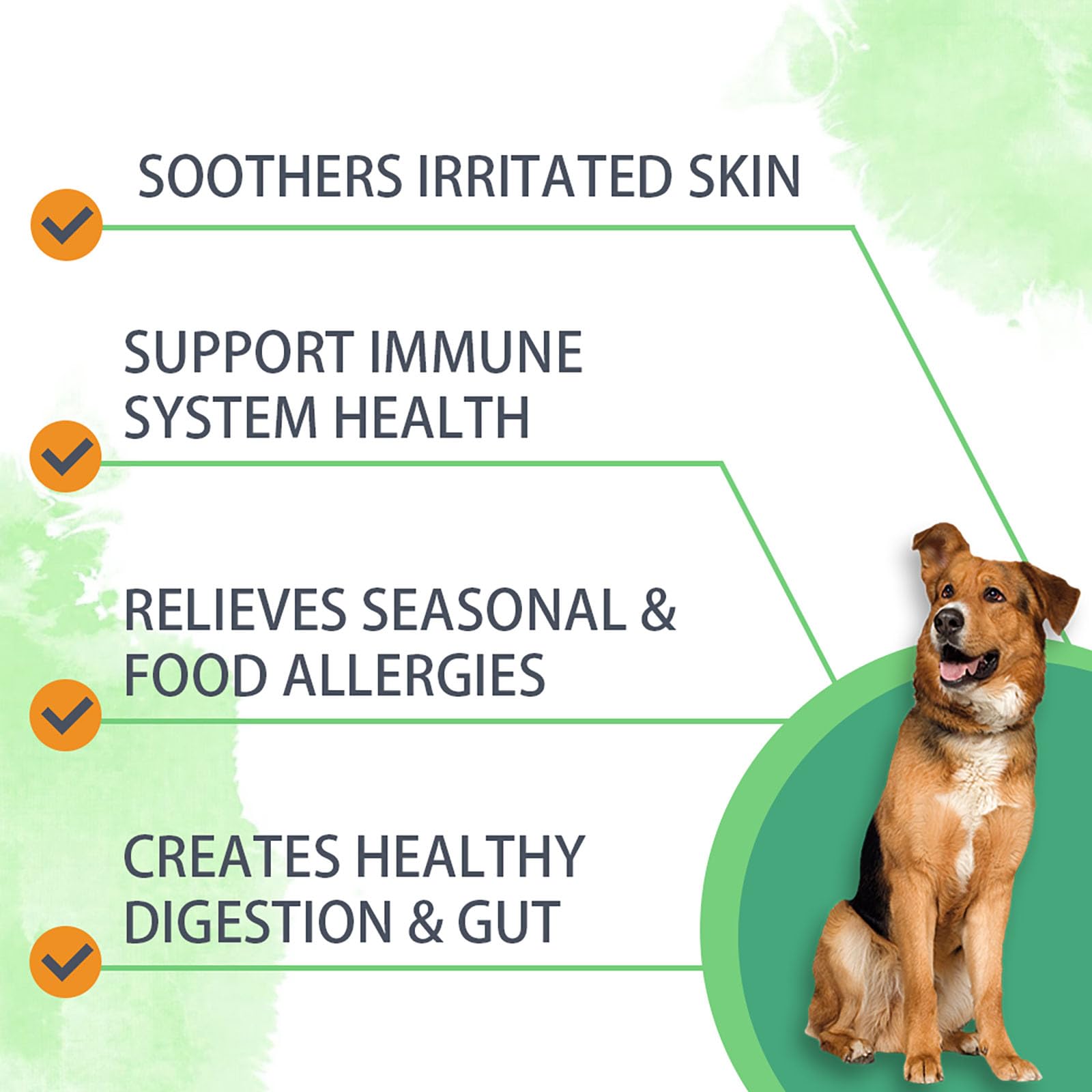 Nutridog Allergy Chews sans cereales : formule légère et sans céréales.