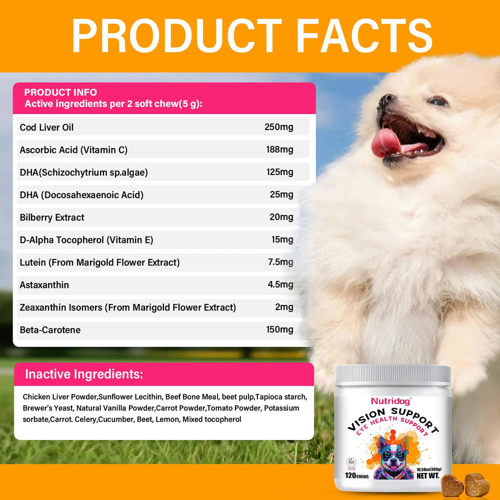Nutridog huile foie morue omega-3, soulage les irritations liées aux allergènes.