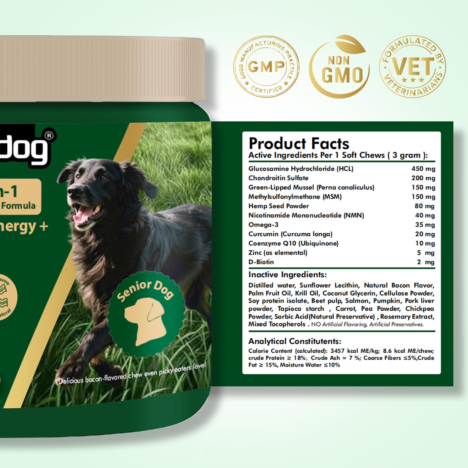 Nutridog NMN énergie cellulaire: soutien interne pour une vitalité durable.