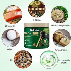 Nutridog NMN gommes douces saveur bacon: friables et appétentes, faciles à donner.