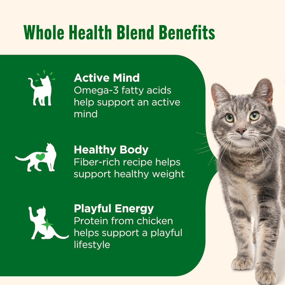 Alimentation naturelle Nutrish enrichie en vitamines et minéraux pour chats.
