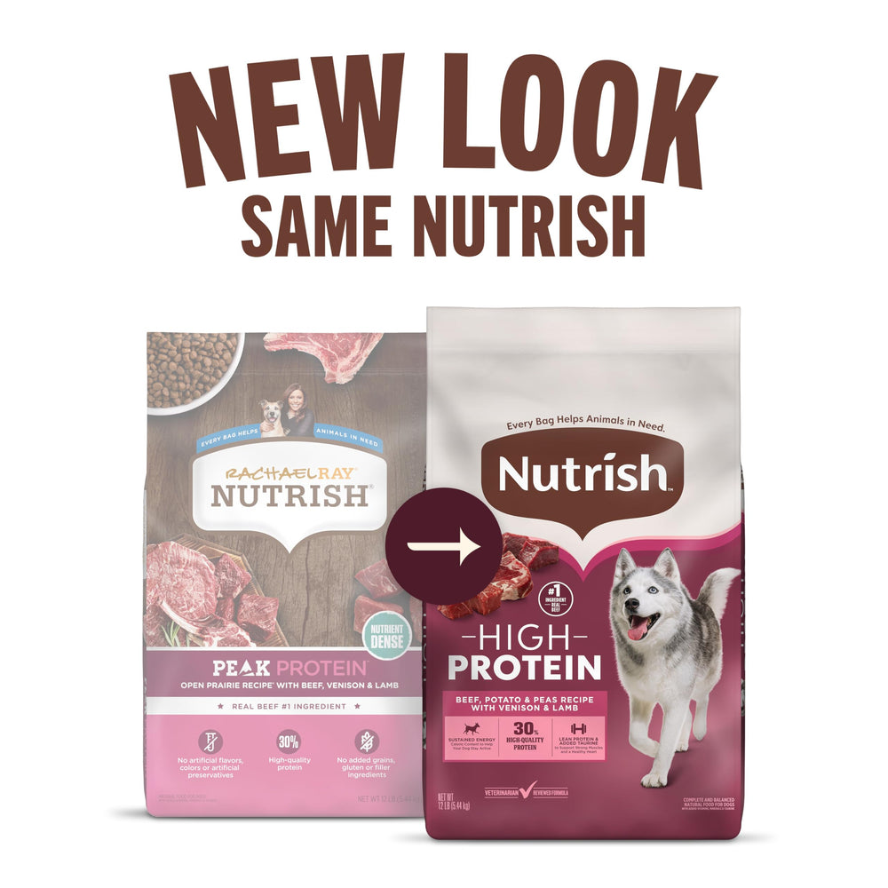 Nutrish boeuf en premier ingrédient pour une protéine de qualité.