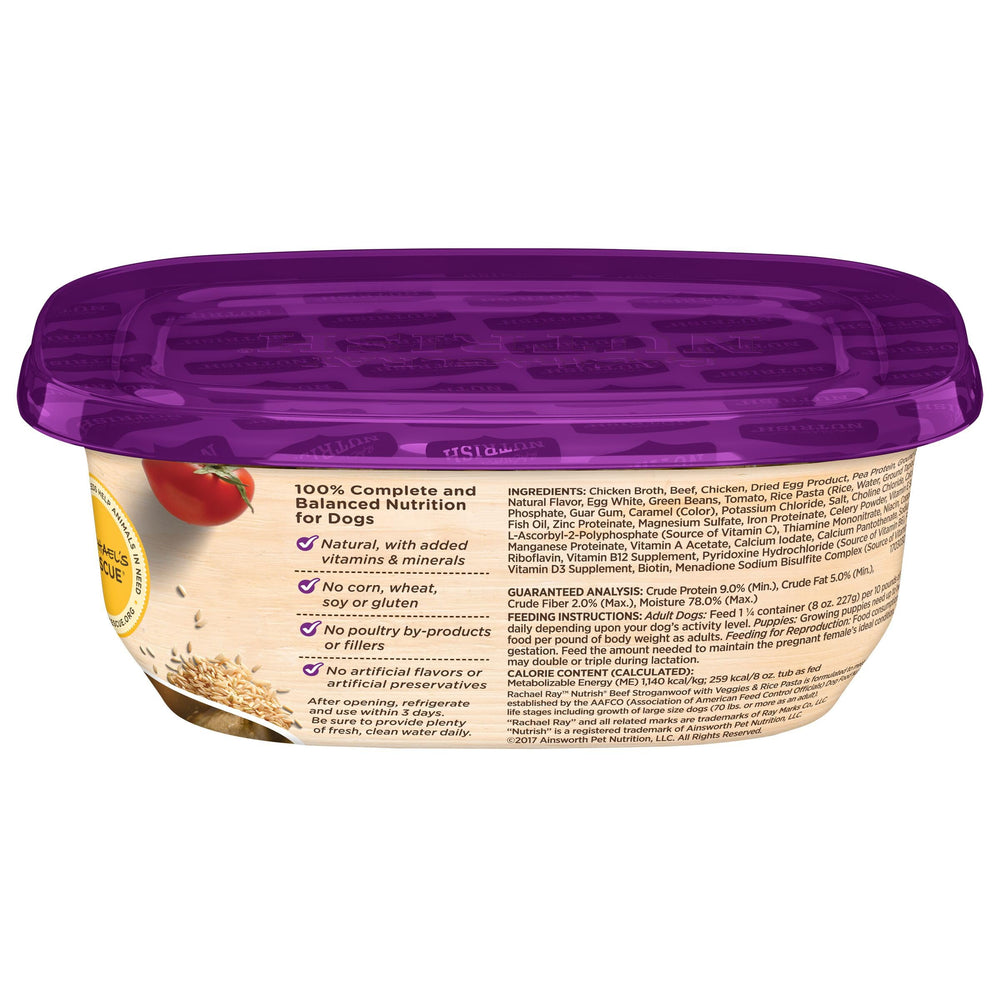 Nutrish Stroganwoof boeuf en pot: légumes sains et fibres pour digestion