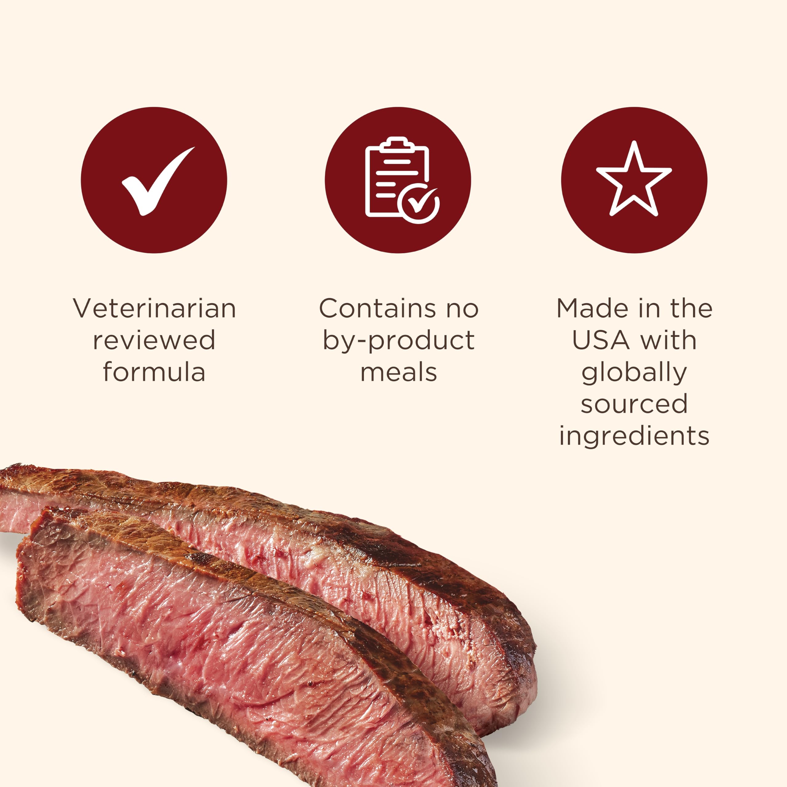 Nutrish Burger Bites adaptées à toutes tailles et étapes de vie.
