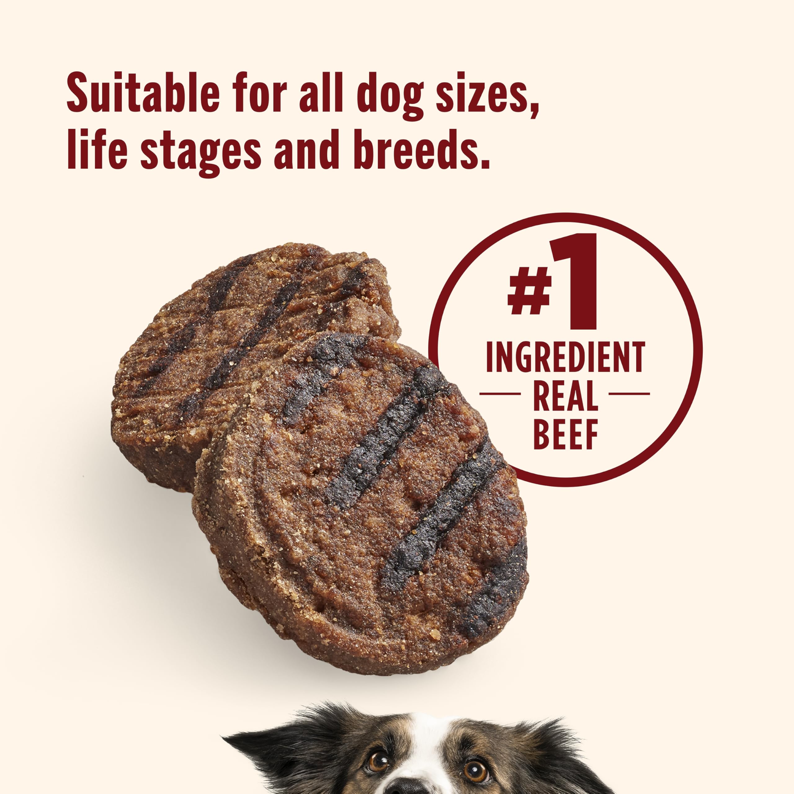 Nutrish Burger Bites produit aux Etats-Unis avec ingrédients d'origine mondiale.