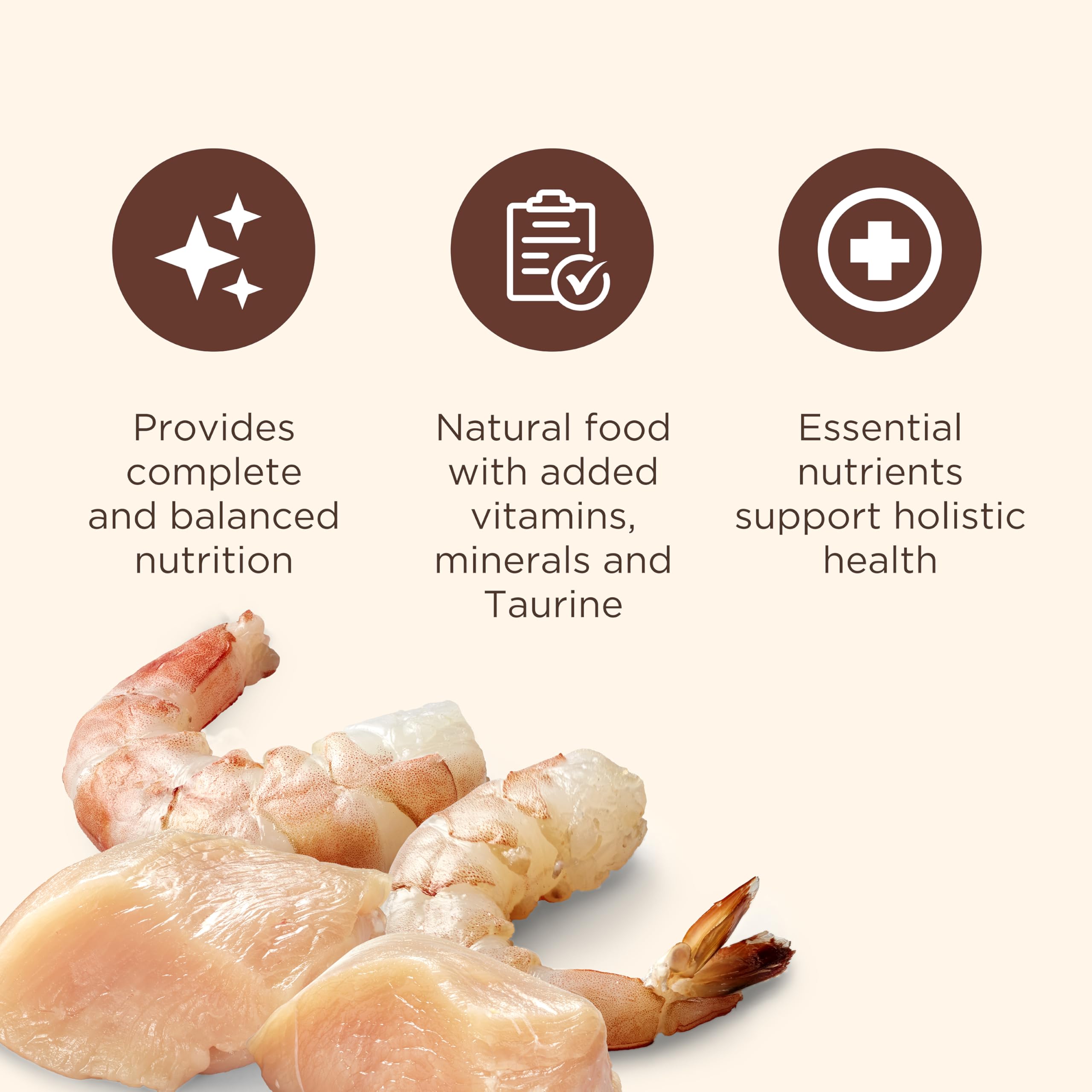 Nutrish Chat: crevettes entières en sauce pour chat gourmand