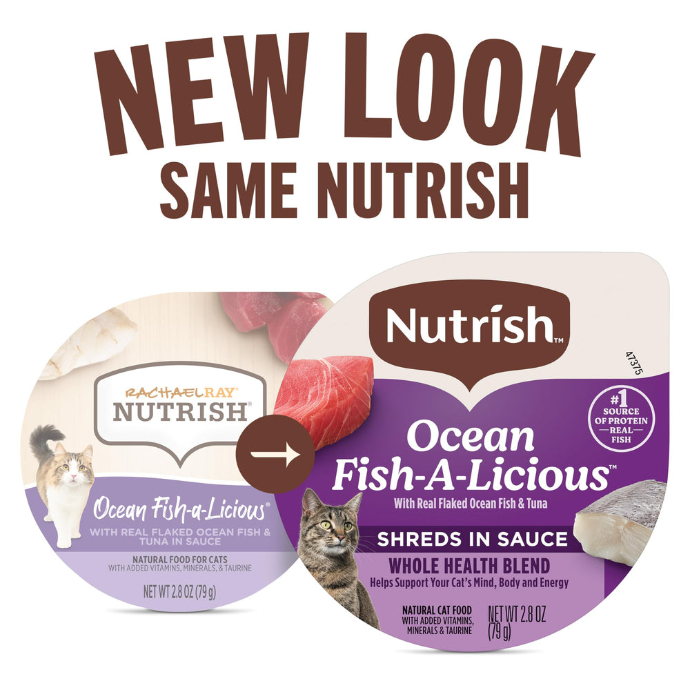 Bol Nutrish humide avec poisson et thon dans sauce, goût apprécié.