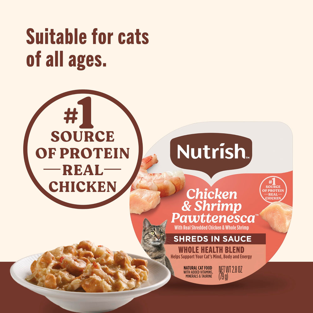 Nutrish Chat: paquet de douze pots 2,8 oz pratique