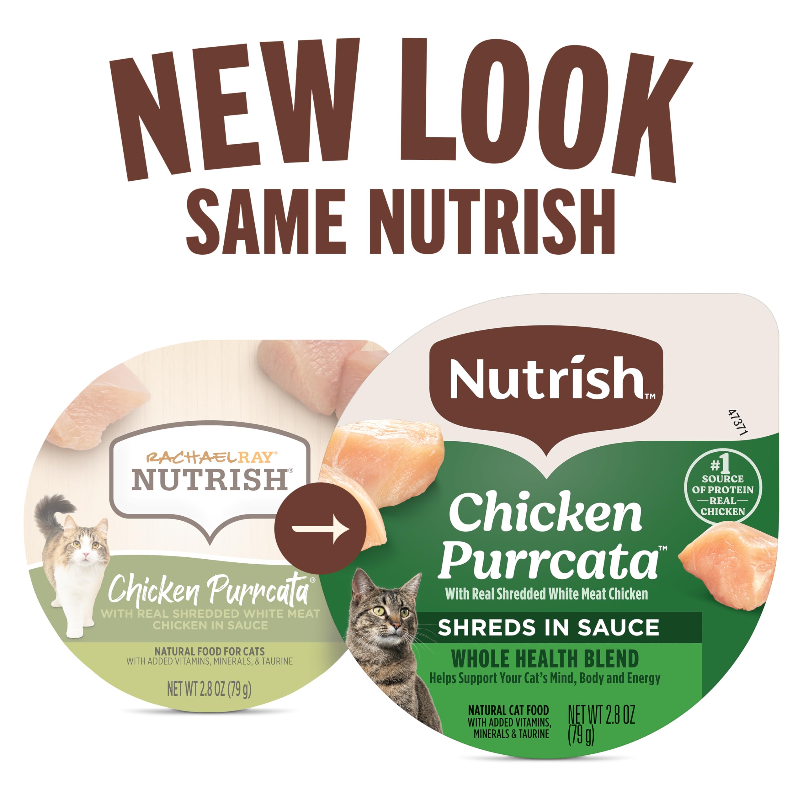 Nutrish Chat Purrcata: morceaux de poulet en sauce appétissante.