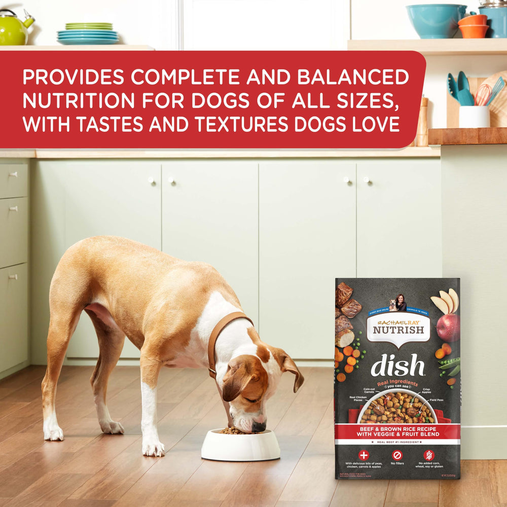 Nutrish Dish sans maïs sans ble et sans soja, formule adaptée.