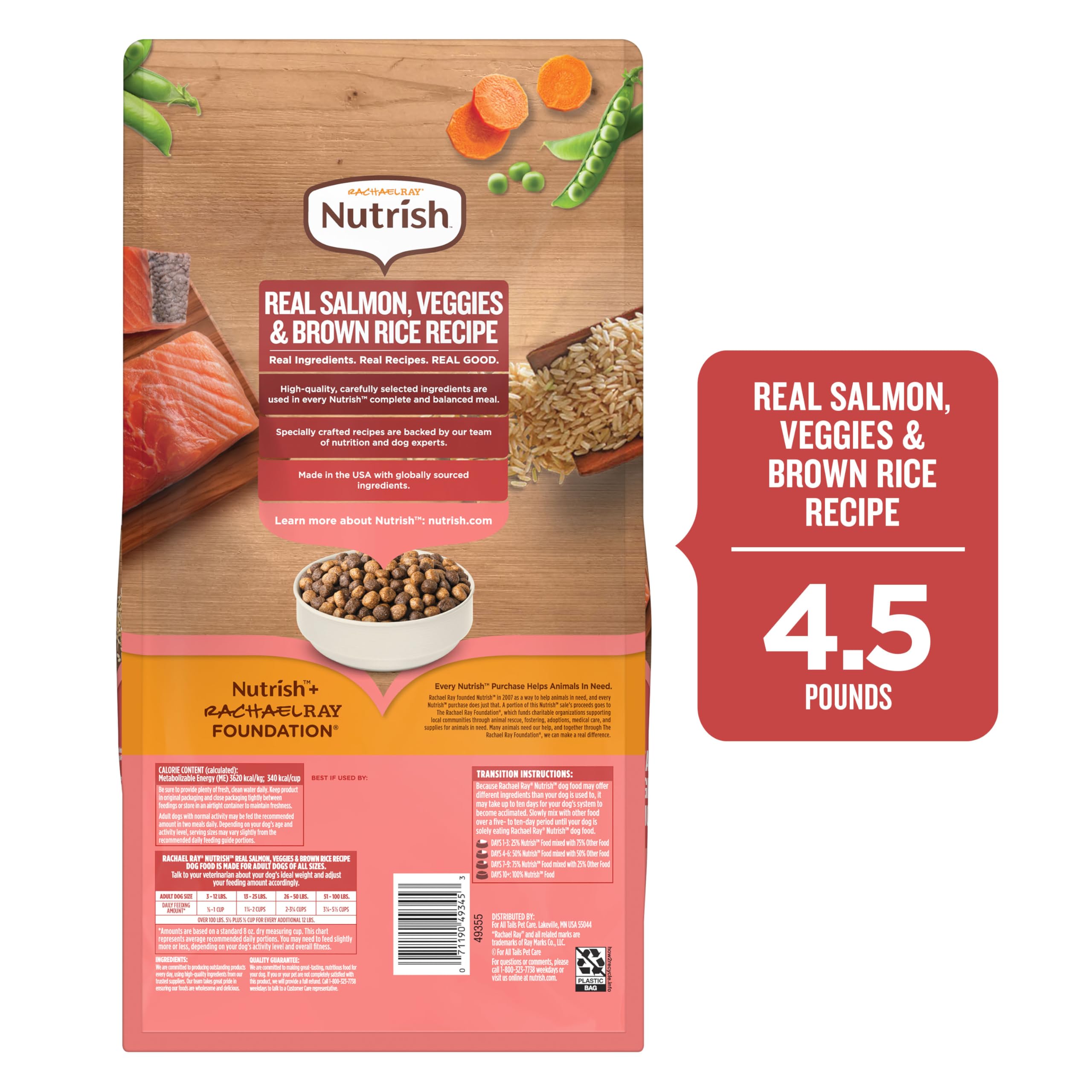 Formule vétérinaire révisée Nutrish pour chiens, nutrition fiable.