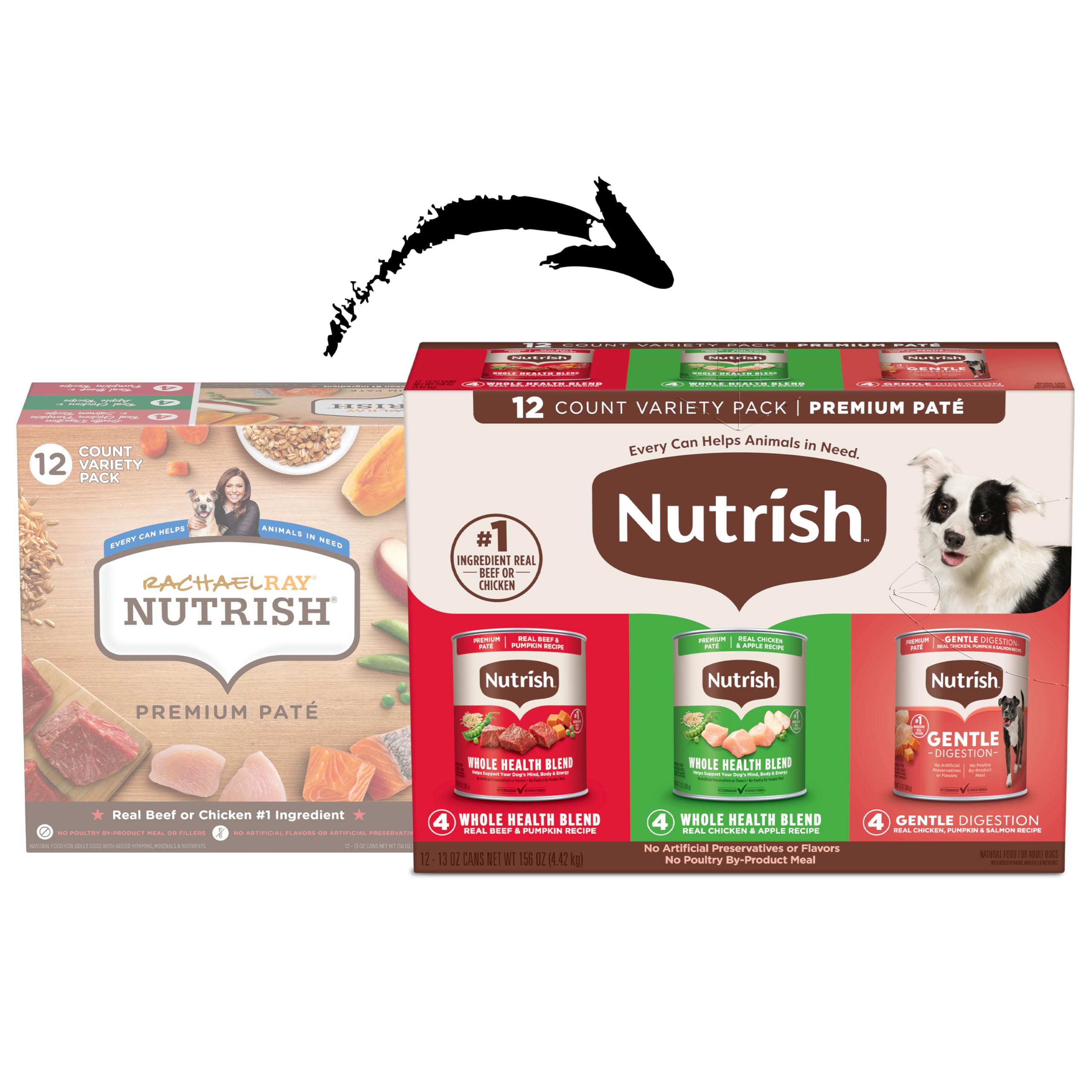 Nutrish Gentle Digestion Pâté: poulet en morceaux et texture crémeuse