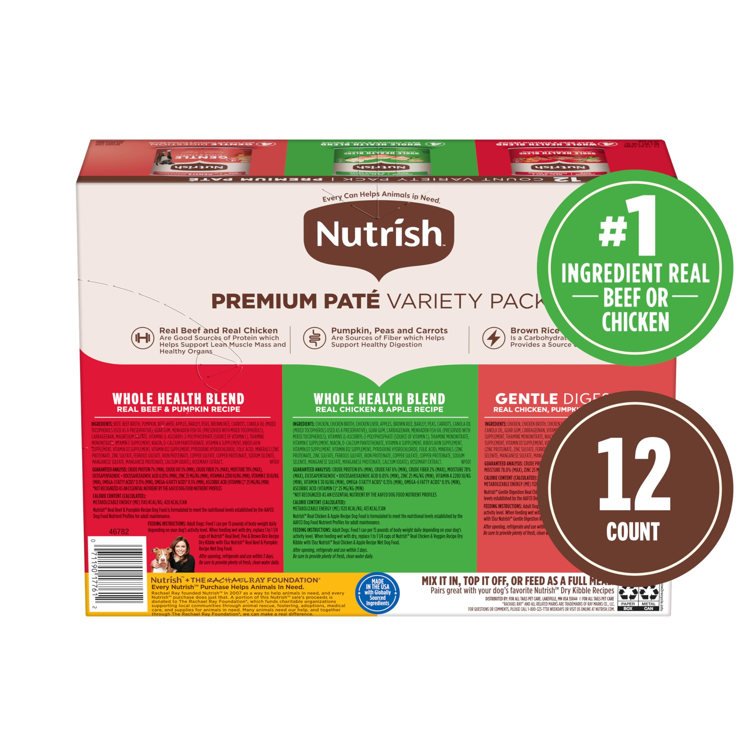 Nutrish Digestion Pâté Citrouille et Saumon: arôme délicat