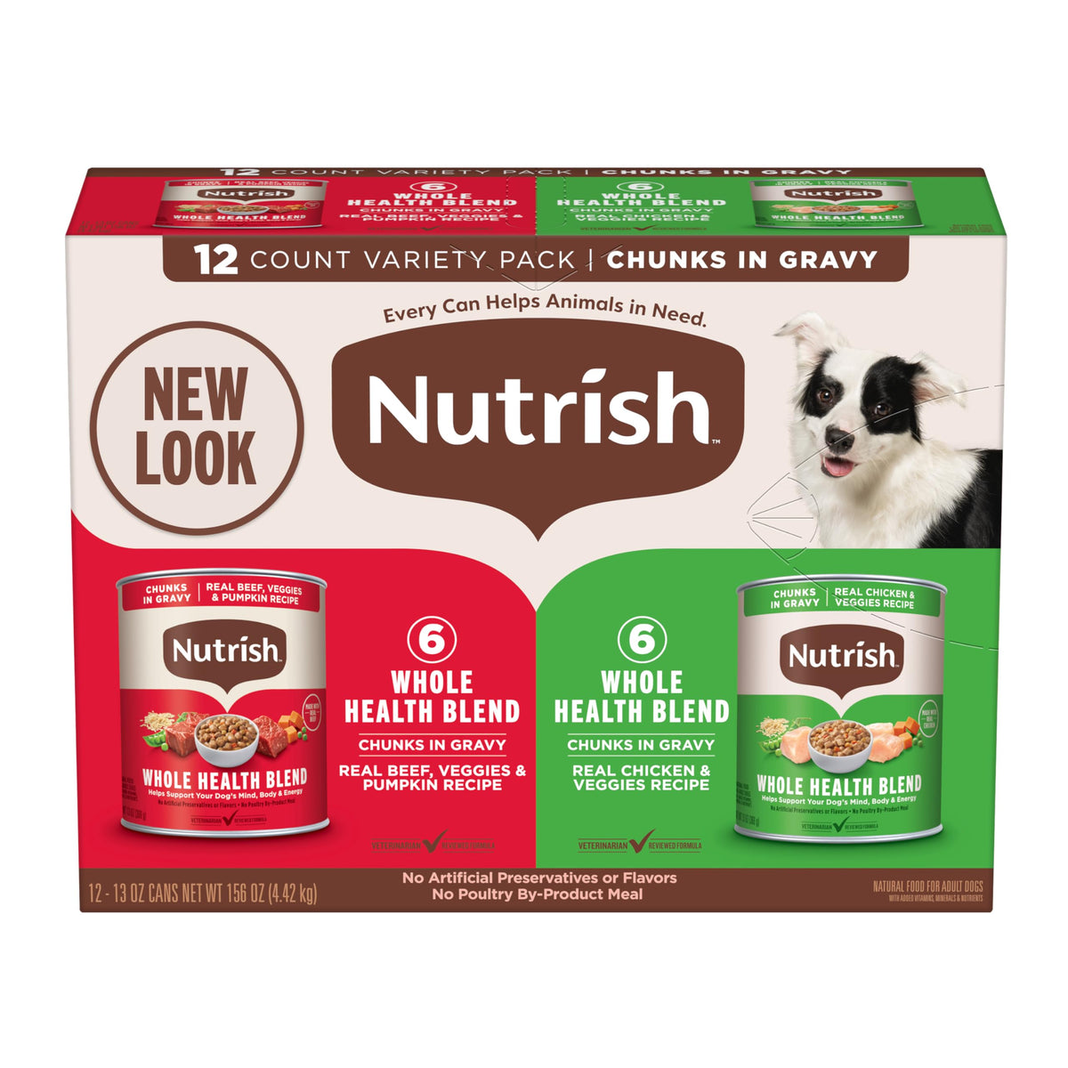 Nutrish Morceaux dans Sauce Poulet – repas humide pour chien adulte