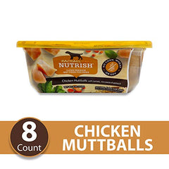 Nutrish Muttballs légumes carottes – texture appétissante avec légumes.