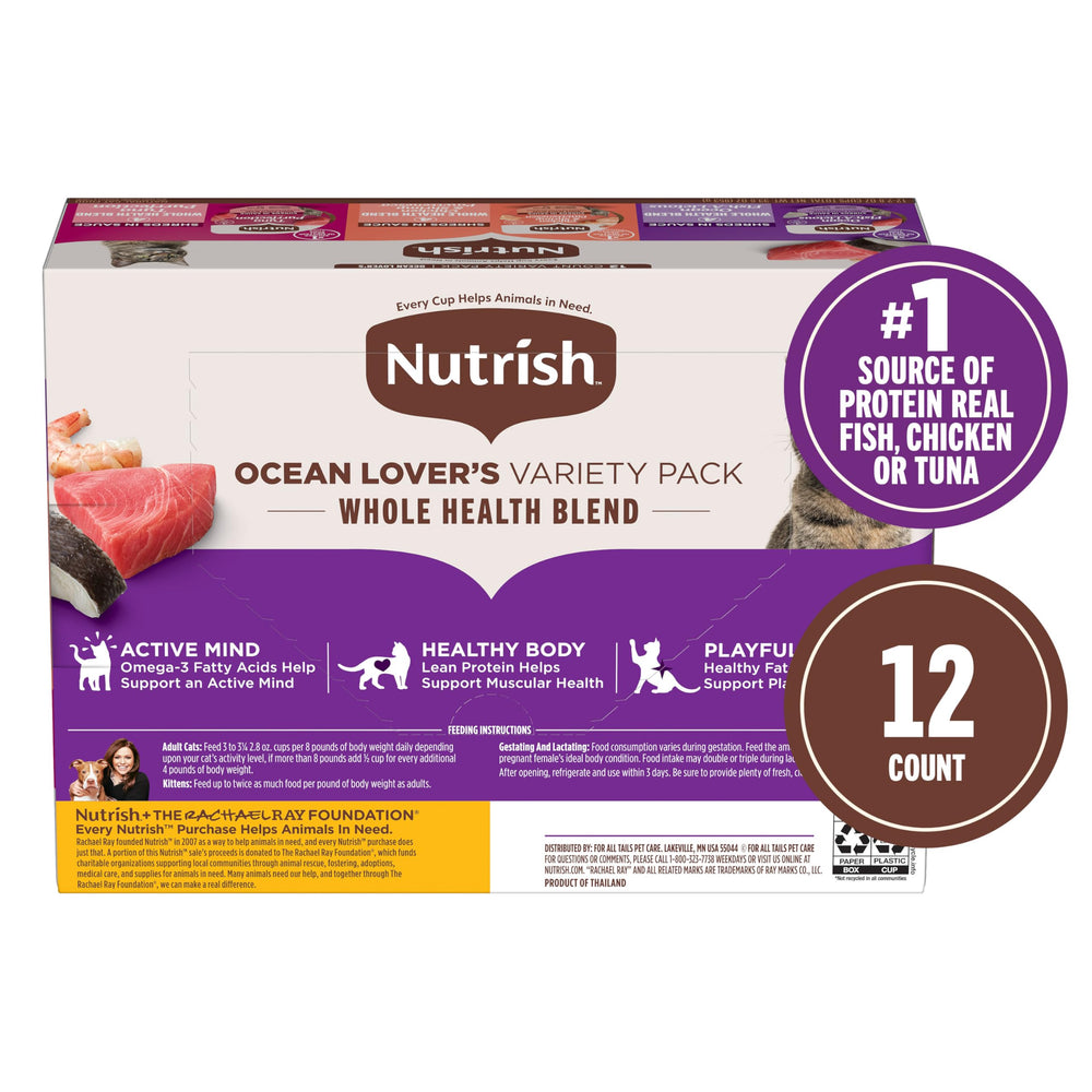Nutrish Ocean Lovers: sans céréales, portion pratique pour le quotidien.