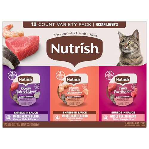 Nutrish Ocean Lovers: coupe thon-chat pour énergie et vitalité.